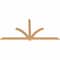 Ekena Millwork Redmond Smooth Timber Gable Bracket, Western Red Cedar, 84"W x 42"H x 1 1/2"D x 3 1/2"F, 12/12 Pitch GBW084X42X0204RED00SWR - alternate 5